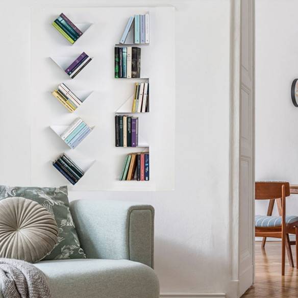 Kalamitica Set 2 Mensole Magnetiche in Acciaio - Bianco/Bianco Qualità Garantita