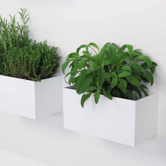 Kalamitica Set 2 Contenitori Magnetici in Acciaio - Bianco/Bianco Acquista Ora