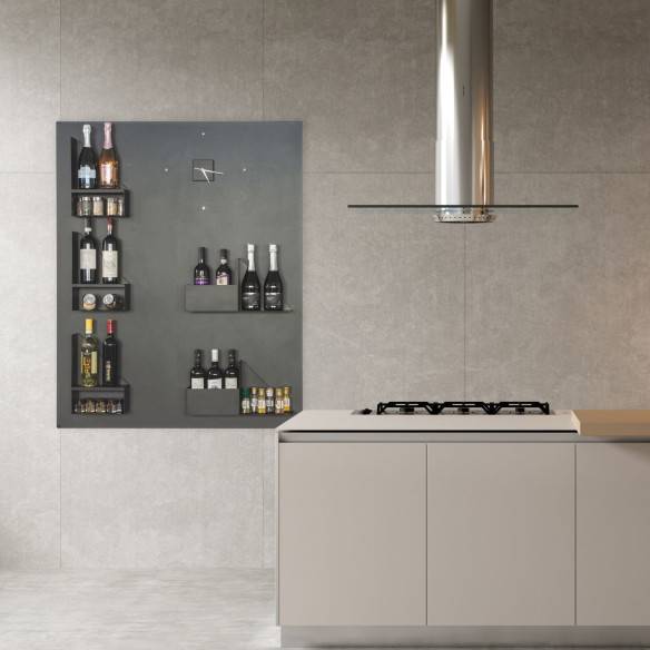 Kalamitica Set 2 Contenitori Magnetici in Acciaio - Bianco/Antracite Fino Al -60%