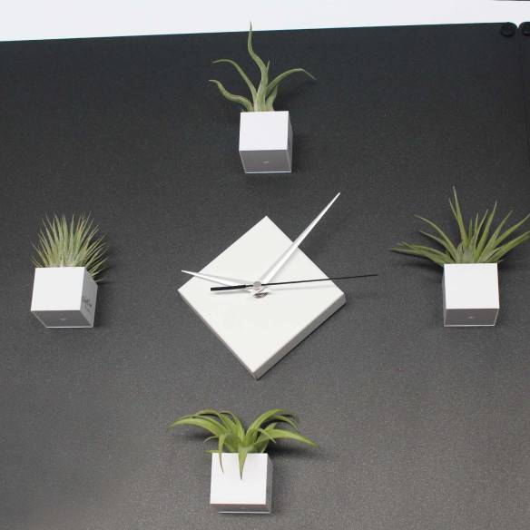 Kalamitica Kronos - Orologio Magnetico Quadrato / Bianco Opaco Shopping Online