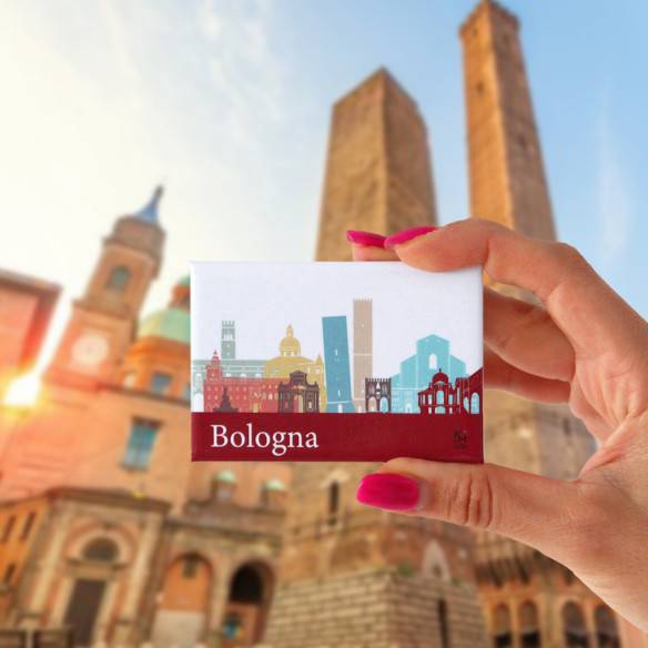 Kalamitica Calamita Design Skyline BOLOGNA - Magnete Decorativo per Frigo e Lavagna Offerte esclusive