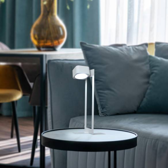 Kalamitica KaliSphera - Lampada LED Magnetica da Tavolo - Bianco In Linea