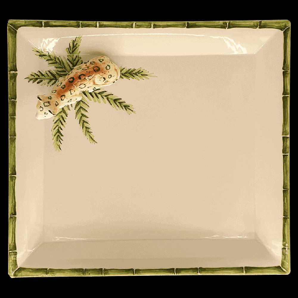 Les Ottomans Bamboo And Leopard Trays BAL02 I Più Venduti