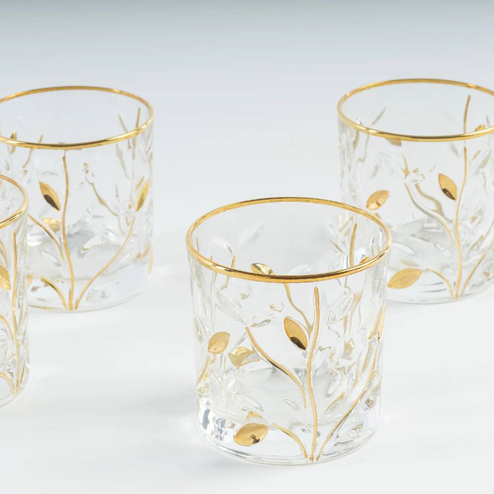 Les Ottomans Set of four crystal glasses CG03 Nuovo