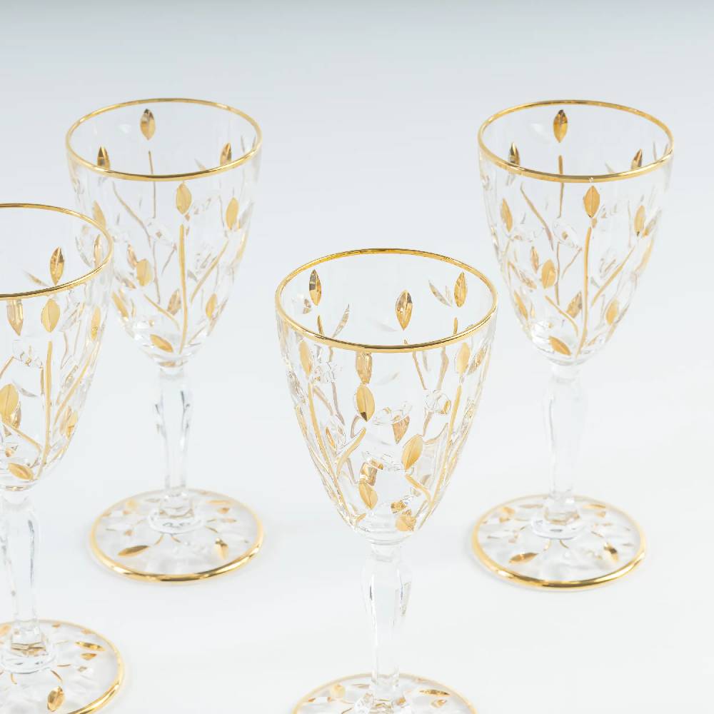 Les Ottomans Set of four crystal glasses CG06 Qualità
