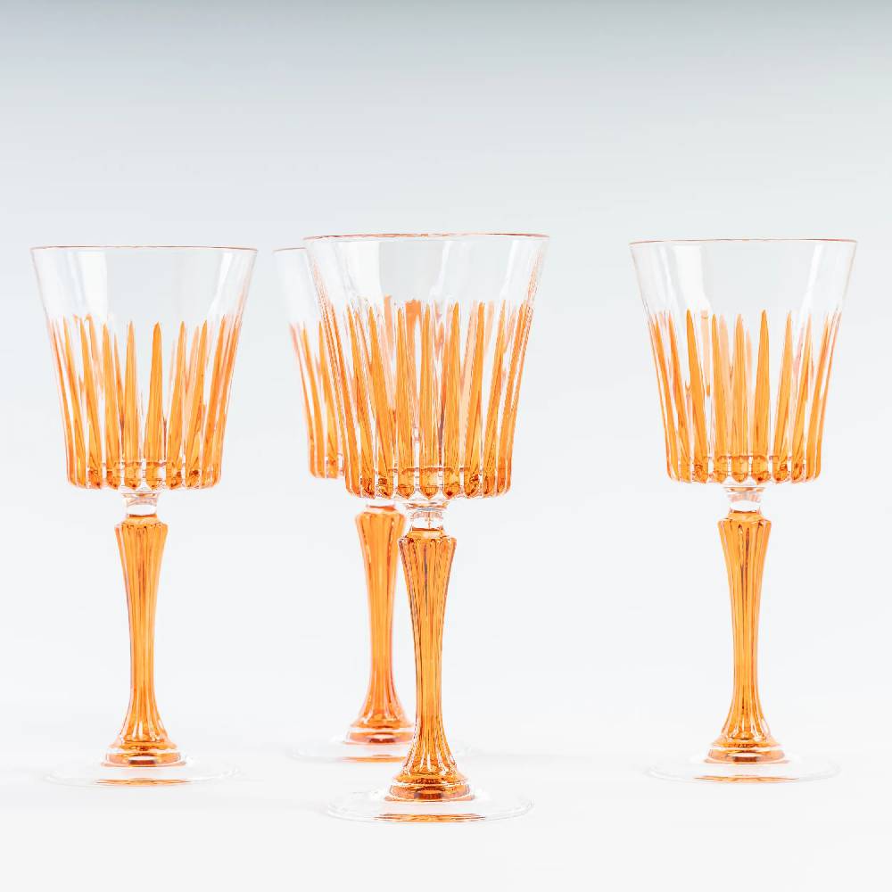 Les Ottomans Set of four crystal glasses CGG04 Pezzi Unici