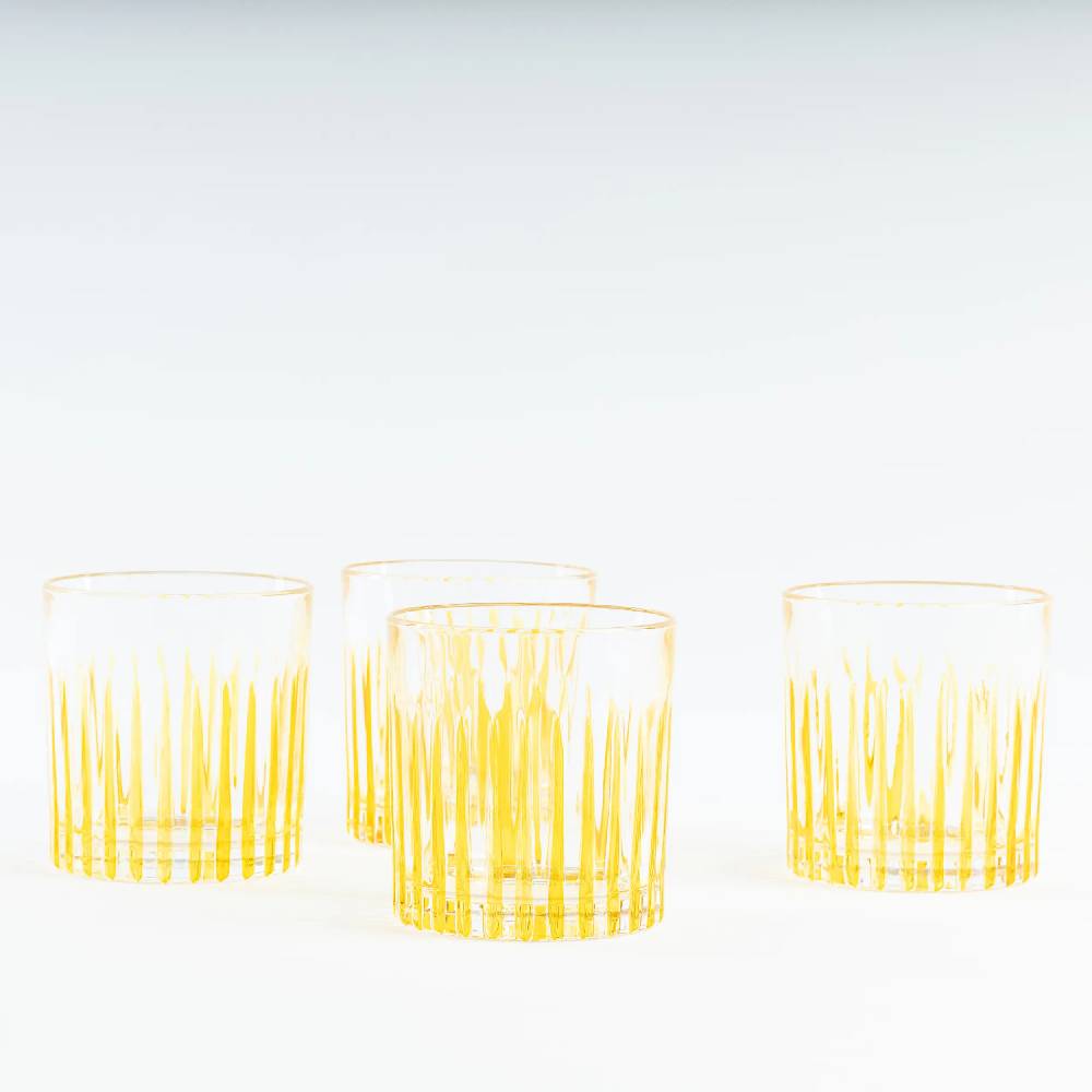 Les Ottomans Set of four crystal glasses CGT01 Qualità Garantita
