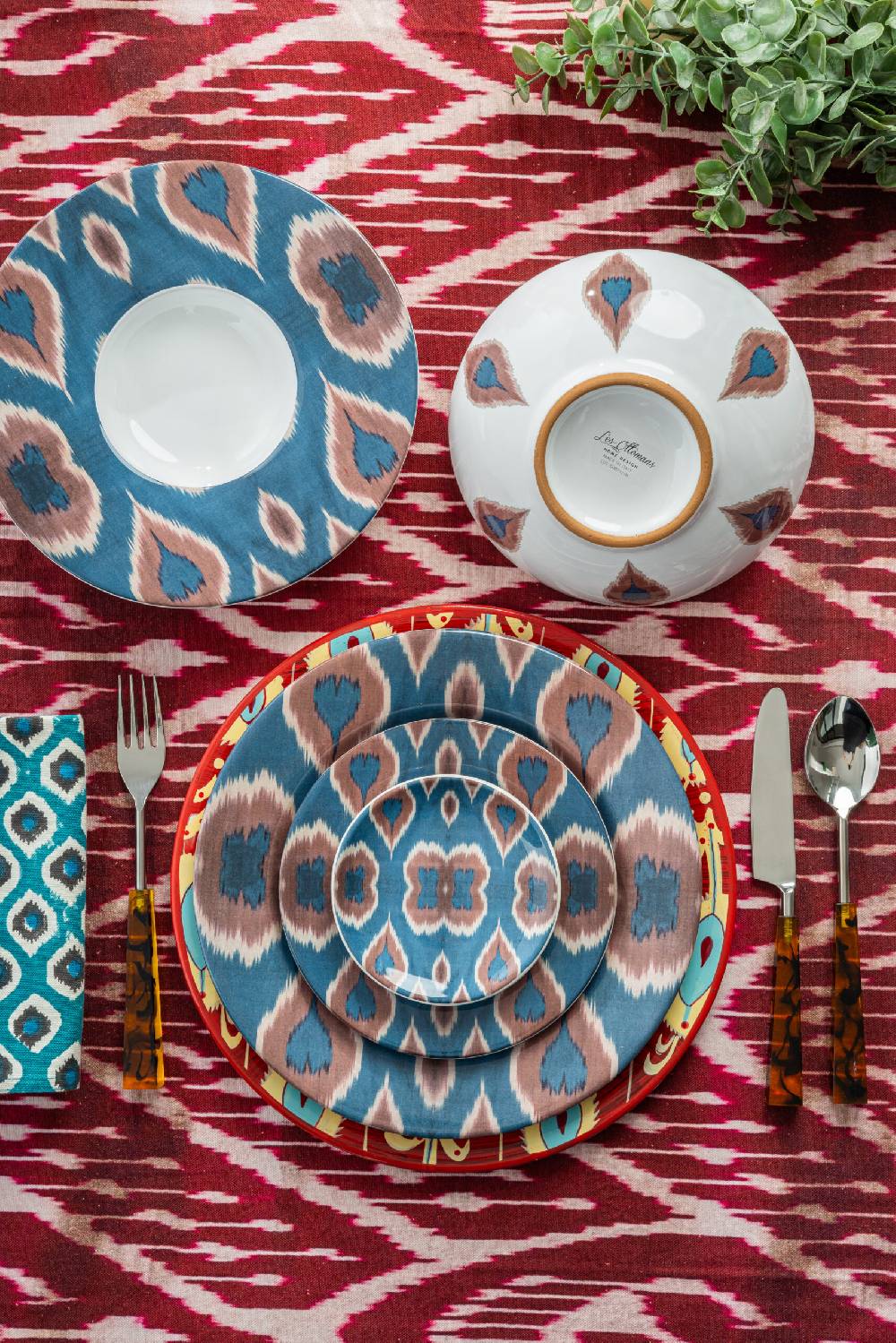 Les Ottomans Ikat ceramic bowl Novità