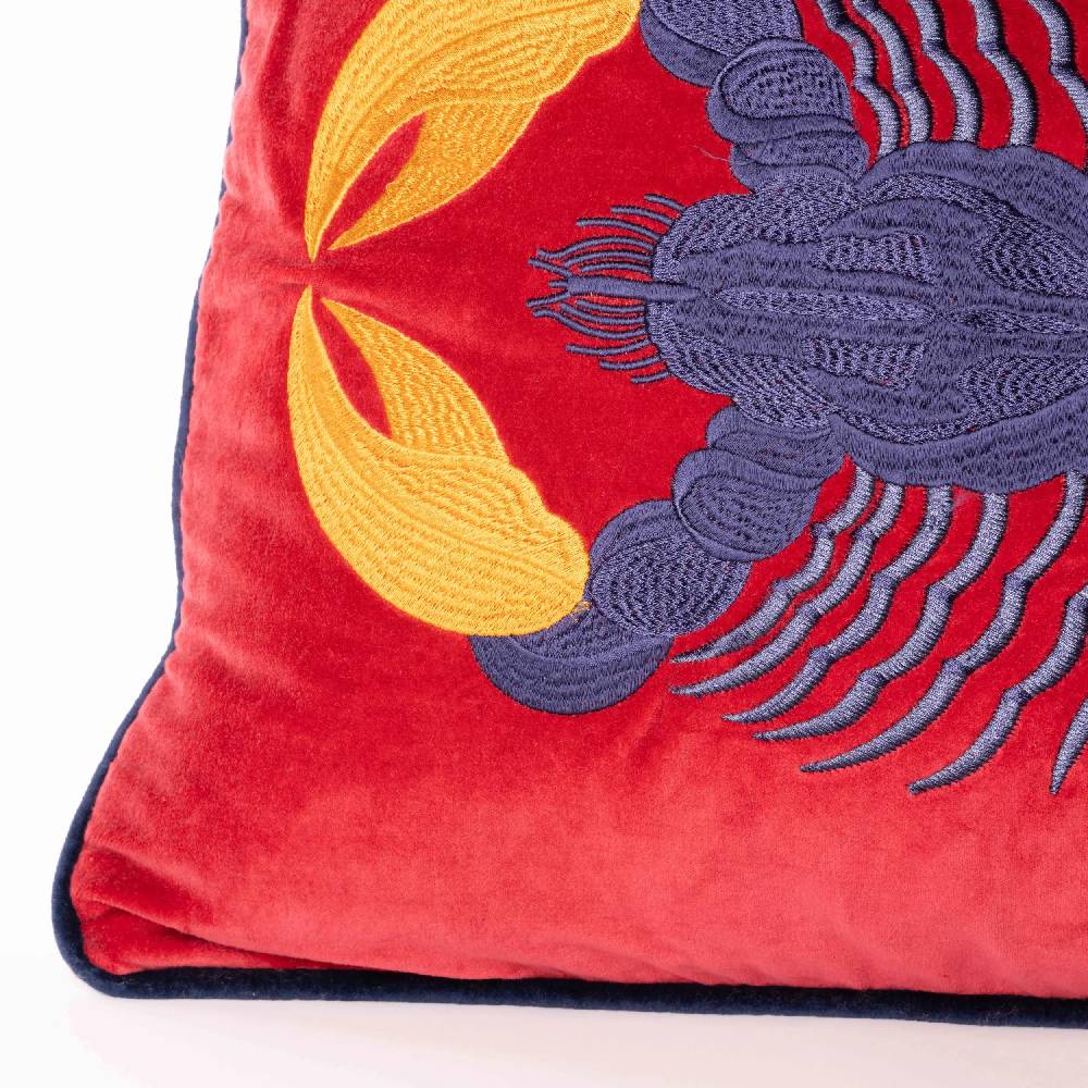 Les Ottomans Hand-embroidered cotton velvet EBC15 Hotsell