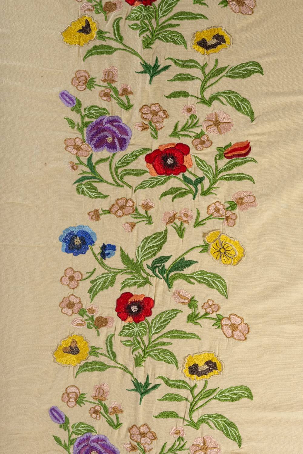 Les Ottomans Embroidered cotton tablecloth EBT03 Promozione Limitata