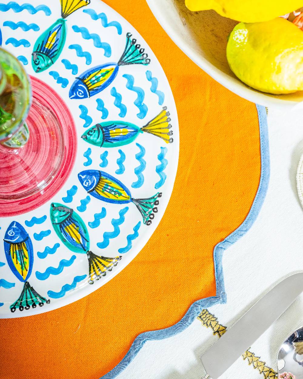 Les Ottomans Ceramic Sicilian plate SIP09 In Saldo