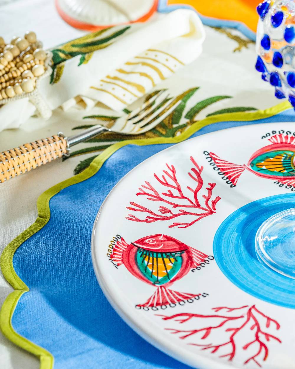 Les Ottomans Ceramic Sicilian plate SIP10 Nuova