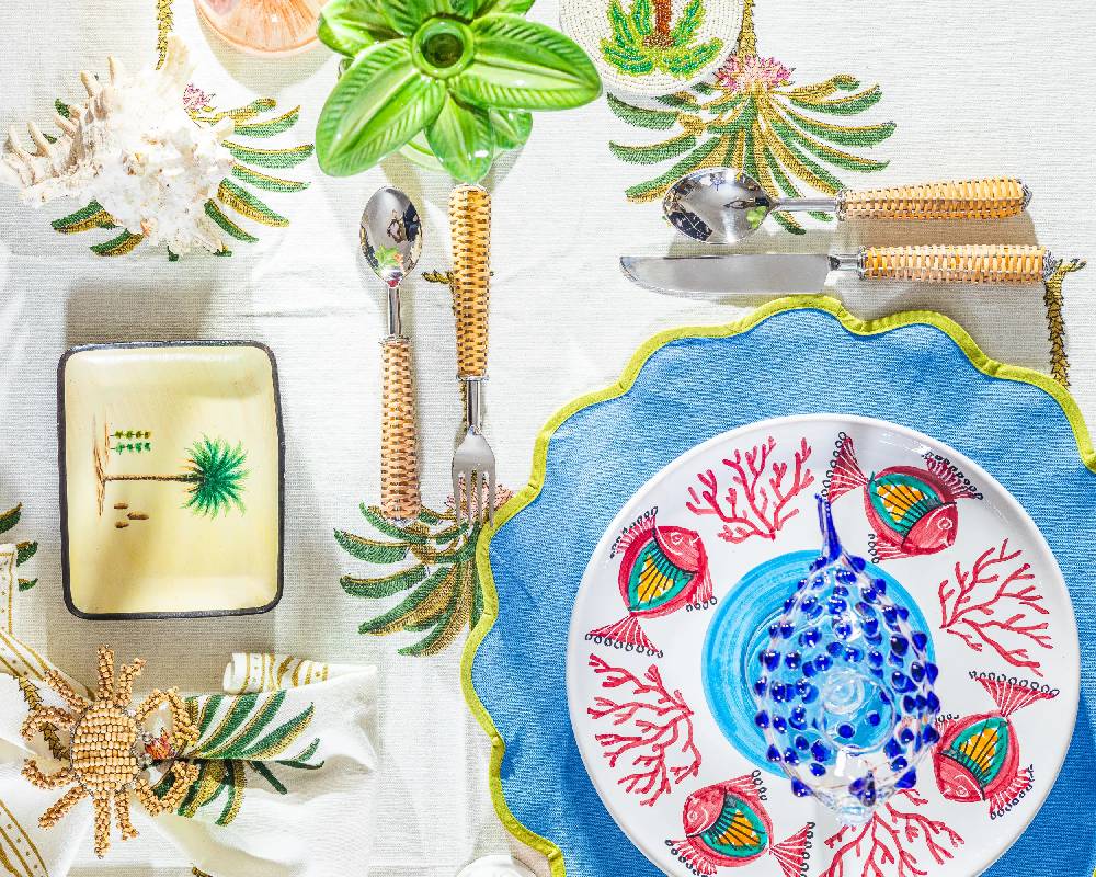 Les Ottomans Ceramic Sicilian plate SIP11 Moda