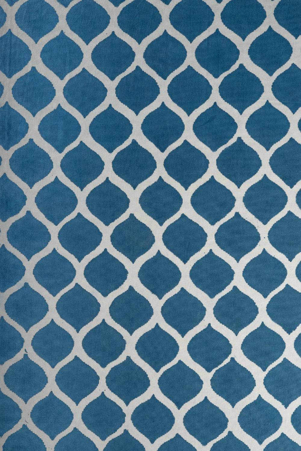 Les Ottomans Handprinted cotton tablecloth IKB16 Consegna Veloce