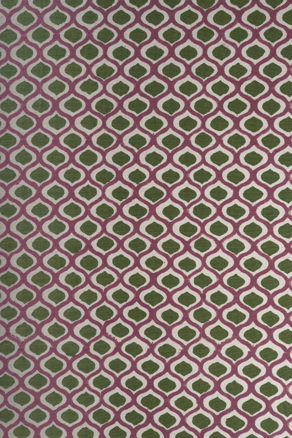 Les Ottomans Handprinted cotton tablecloth IKB25 Promozione Limitata