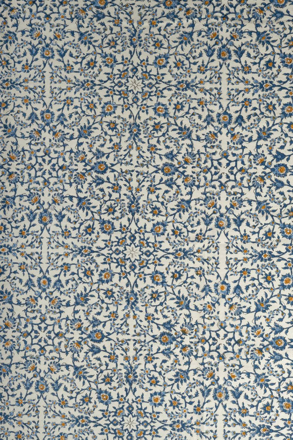 Les Ottomans Handprinted cotton tablecloth IKB44 Prezzo Ridotto