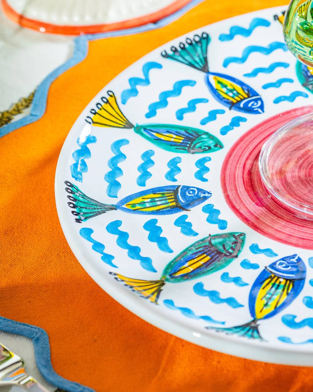 Les Ottomans Ceramic Sicilian plate SIP07 Saldi