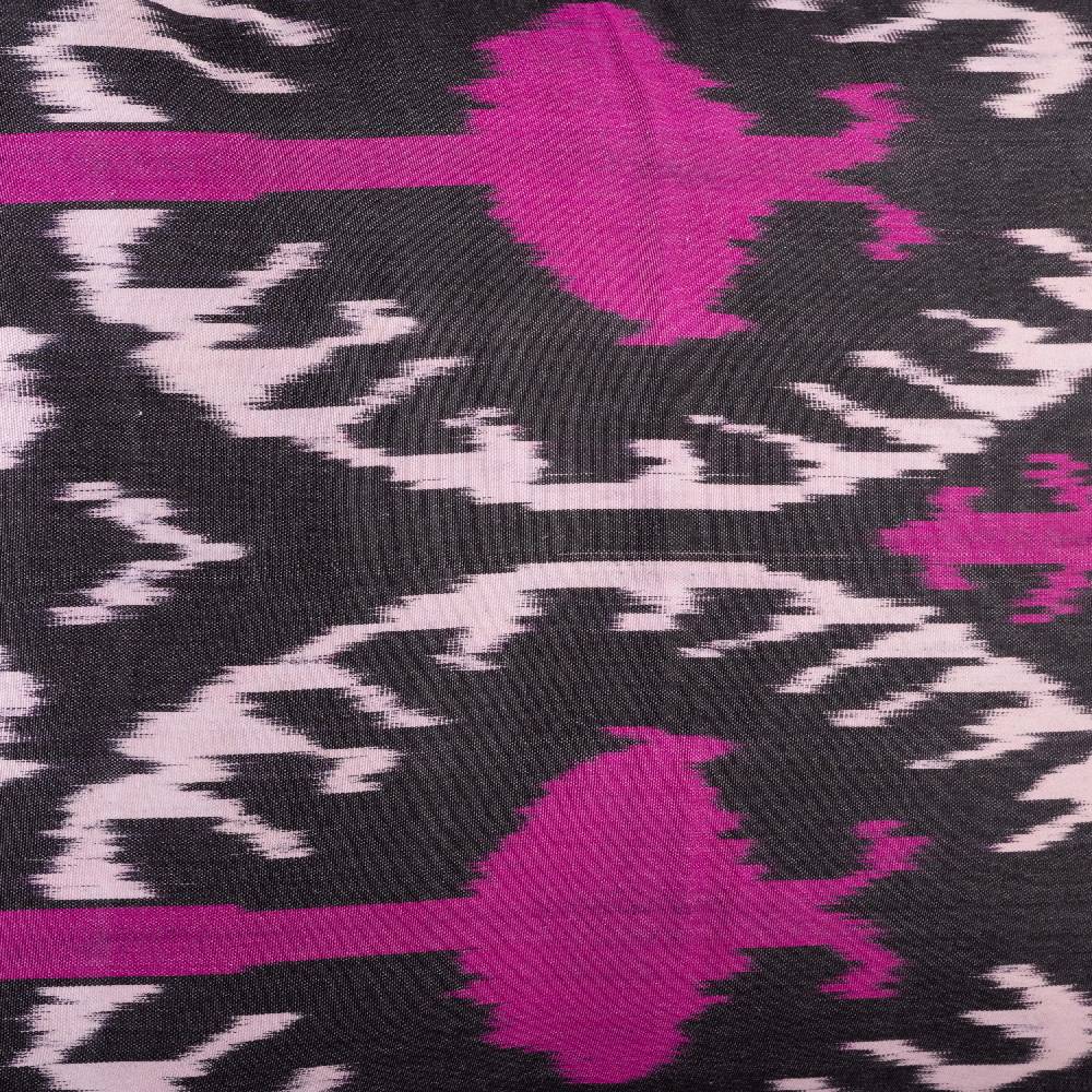 Les Ottomans Ikat silk cushion S232 Saldi Di Fabbrica