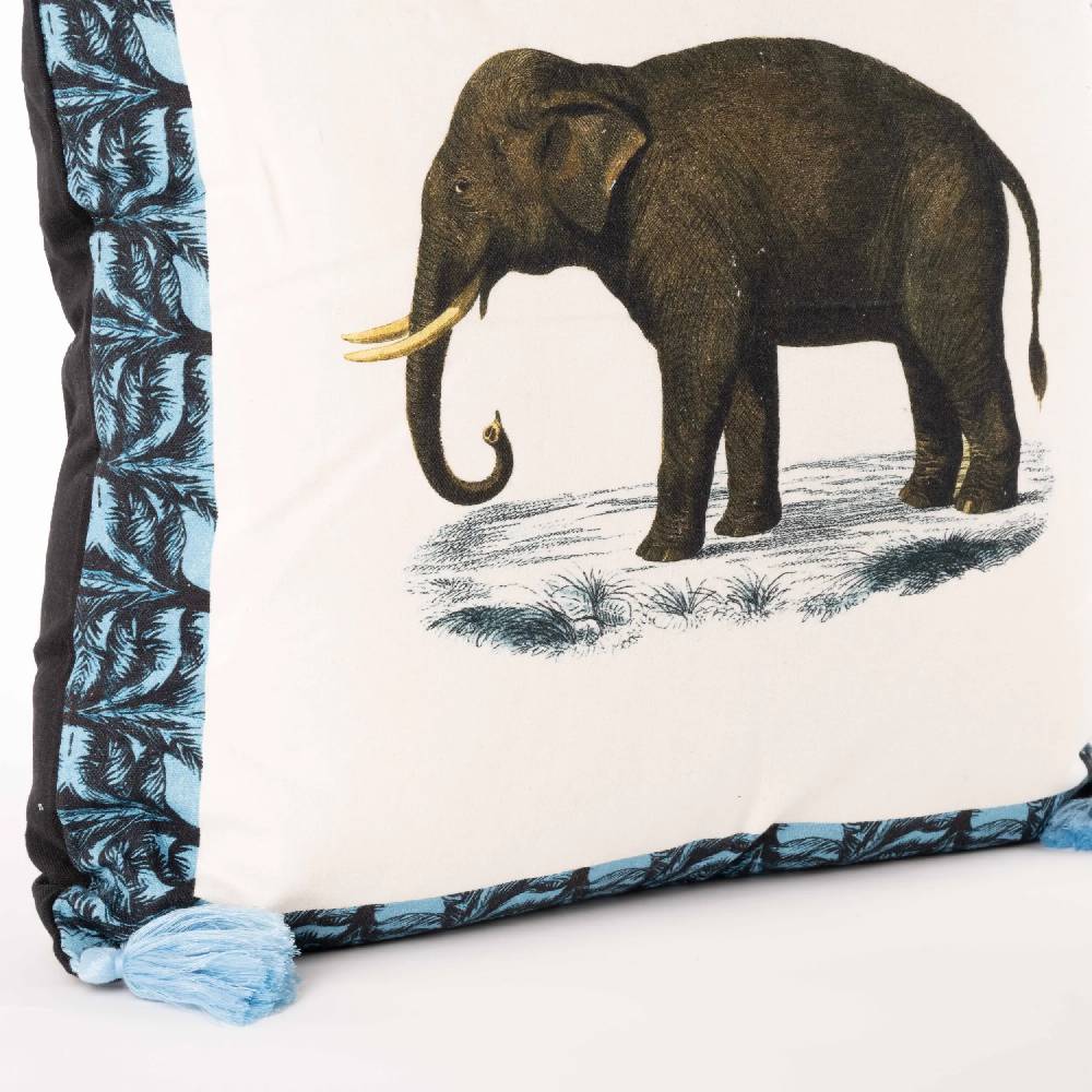 Les Ottomans Menagerie cotton cushion MCU04 2025
