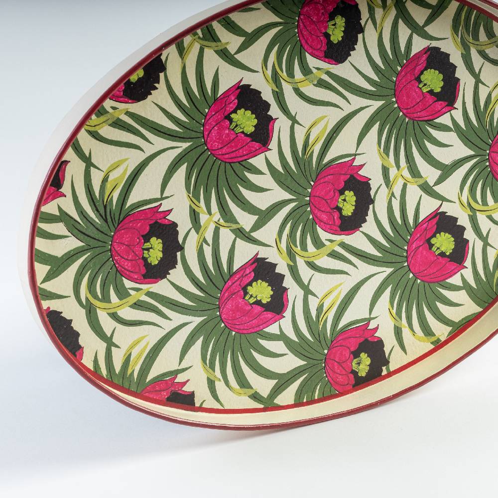 Les Ottomans Vassoio in ferro dipinto a mano IT139 Offerte