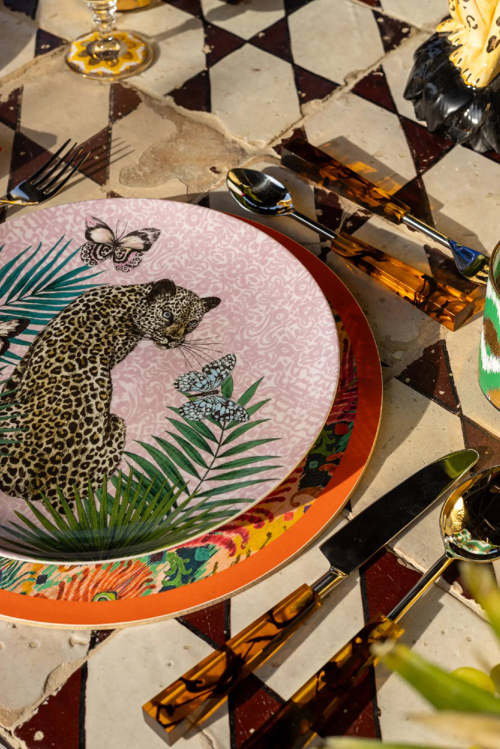 Les Ottomans Matthew Williamson porcelain dessert plate Nuova