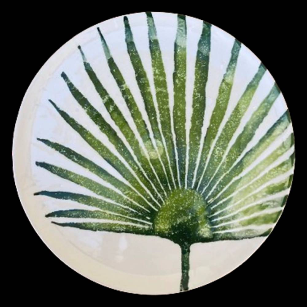 Les Ottomans Ceramic plate leaves LE06 Offerta