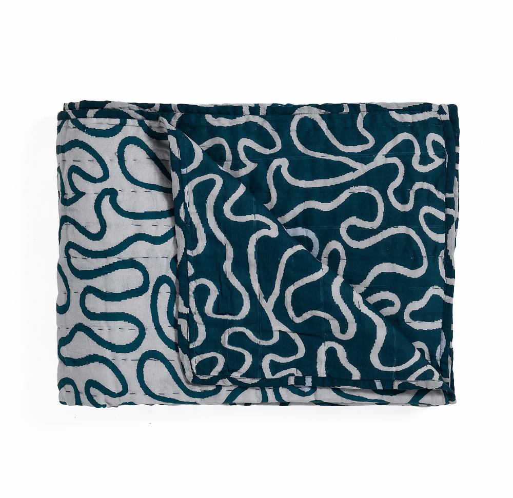 Oresteluchetta Plaid cotone DOUBLE OCEAN Qualità Garantita