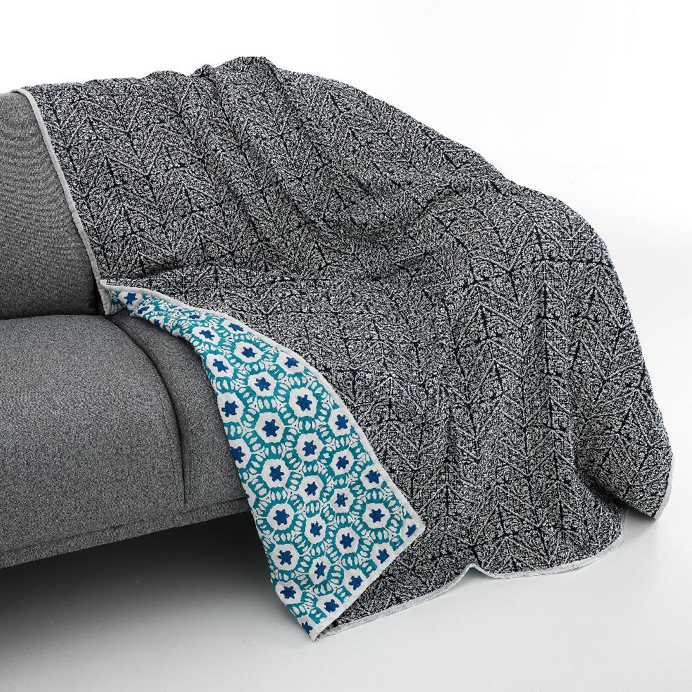 Oresteluchetta Plaid cotone DOUBLE SEA Sconto