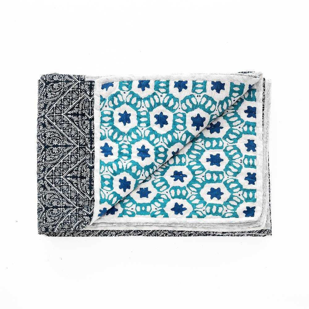 Oresteluchetta Plaid cotone DOUBLE SEA Sconto