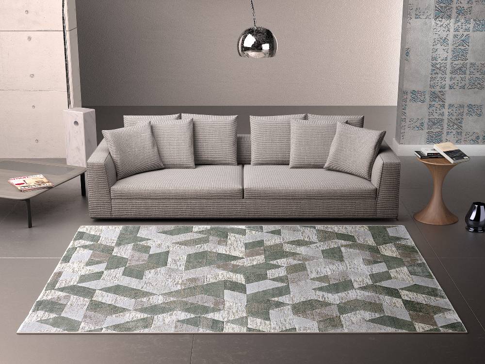 Oresteluchetta TAPPETO SERIE HISA GREEN 03 Pezzi Unici