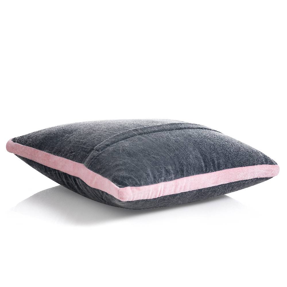 Oresteluchetta Cuscino VELVET GREY & PINK Promozione