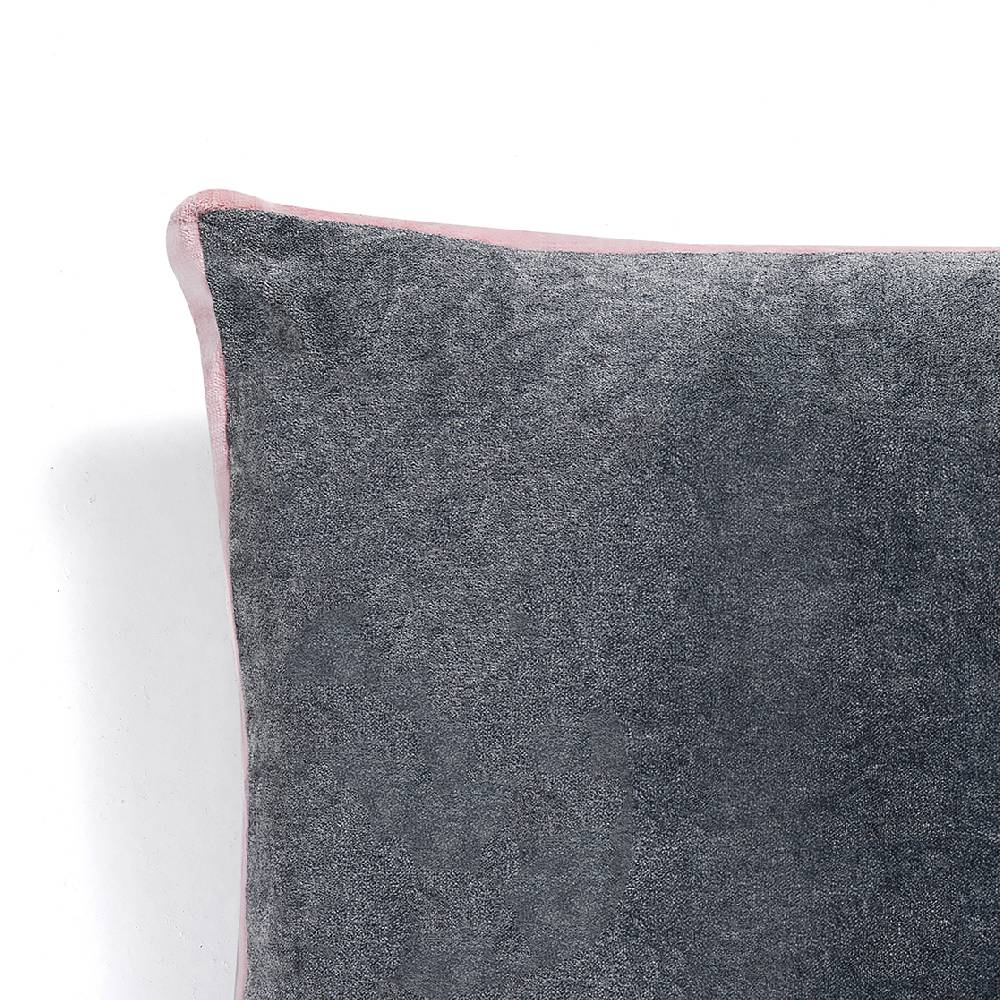 Oresteluchetta Cuscino VELVET GREY & PINK Promozione