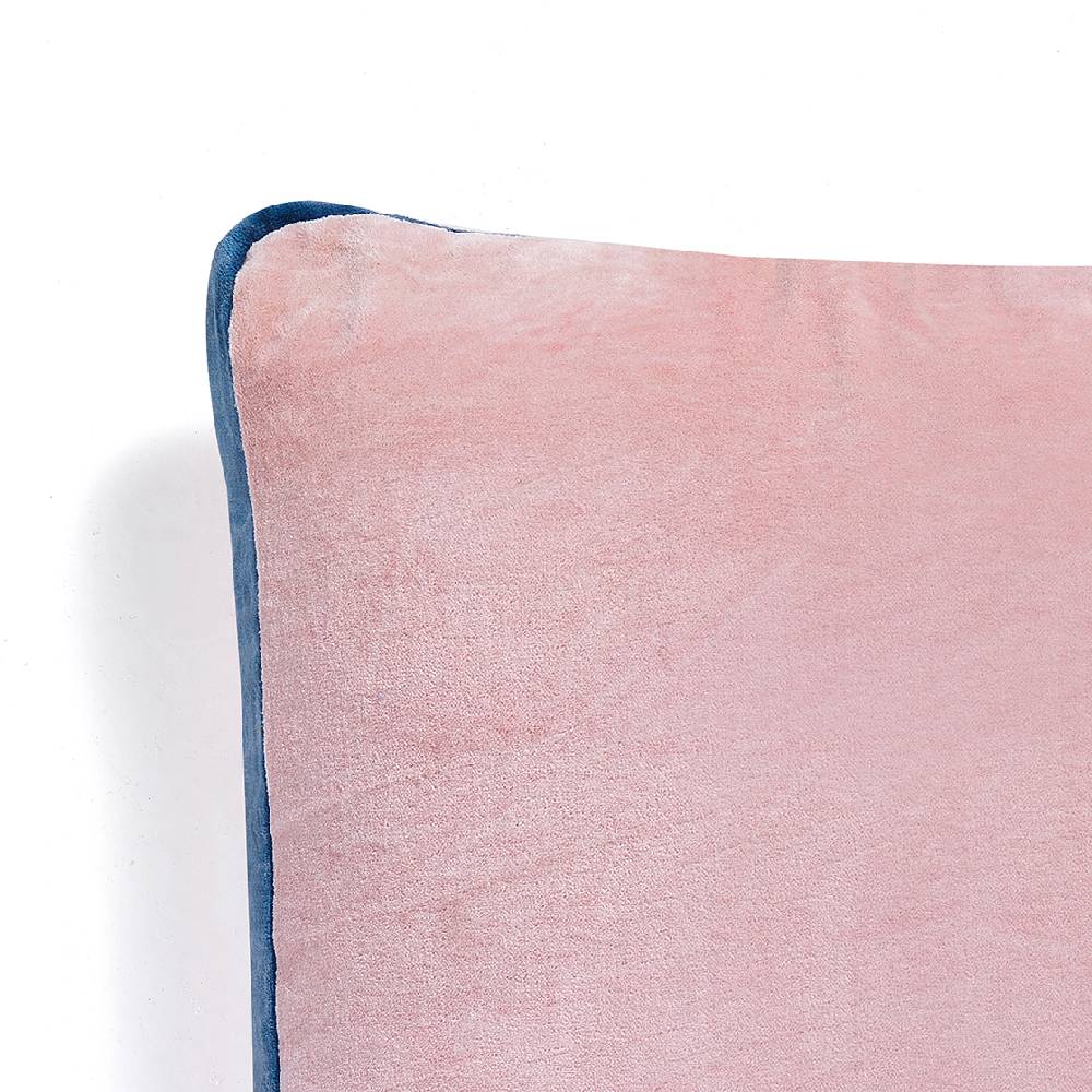 Oresteluchetta Cuscino VELVET PINK & BLUE Spedizione Gratuita