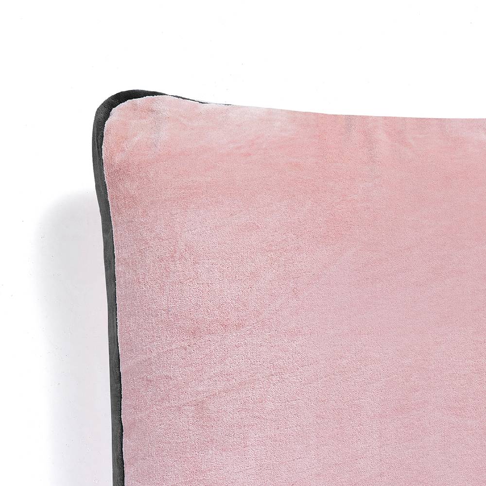 Oresteluchetta Cuscino VELVET PINK & GREY Pezzi Unici