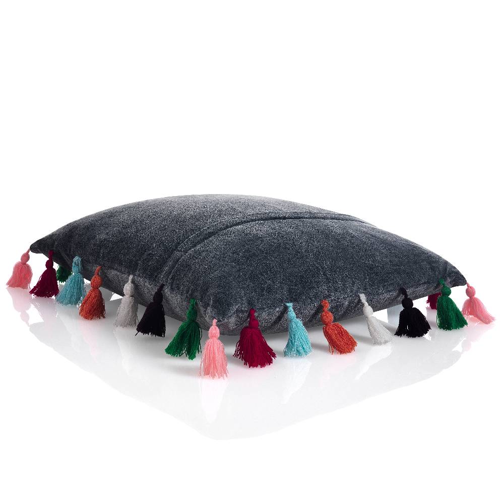 Oresteluchetta Cuscino VELVET DECOR GREY Negozi Online