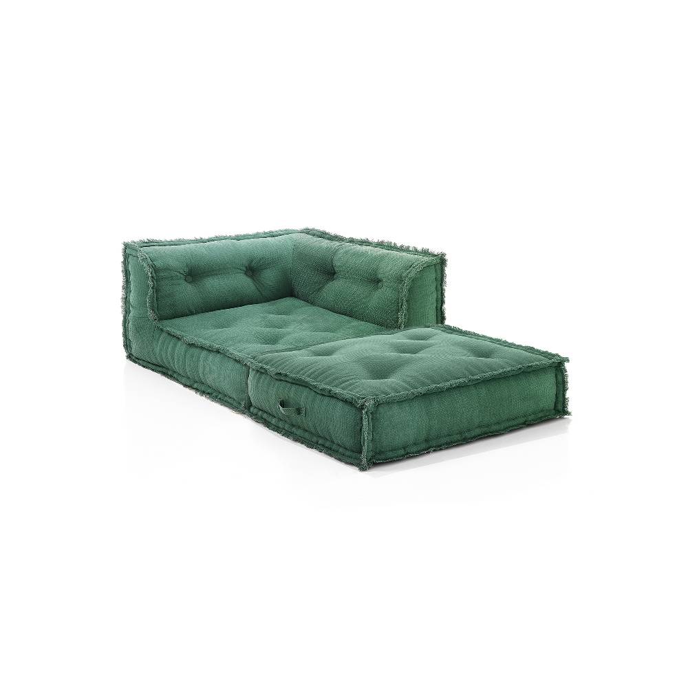 Oresteluchetta Poltrona/Chaise Longue YANTRA WAFFLE GREEN Composizione 46 Italia