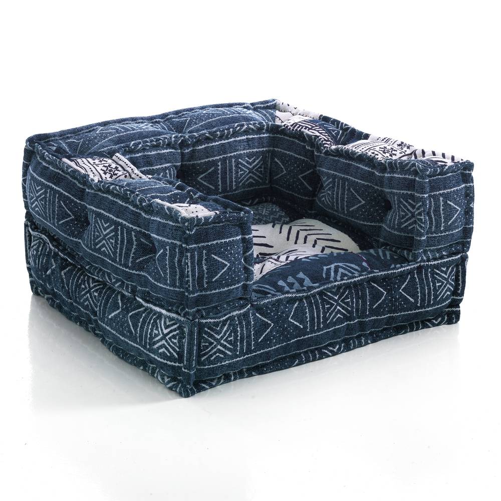 Oresteluchetta Poltrona YANTRA WHITE/BLUE PATCH Vendita