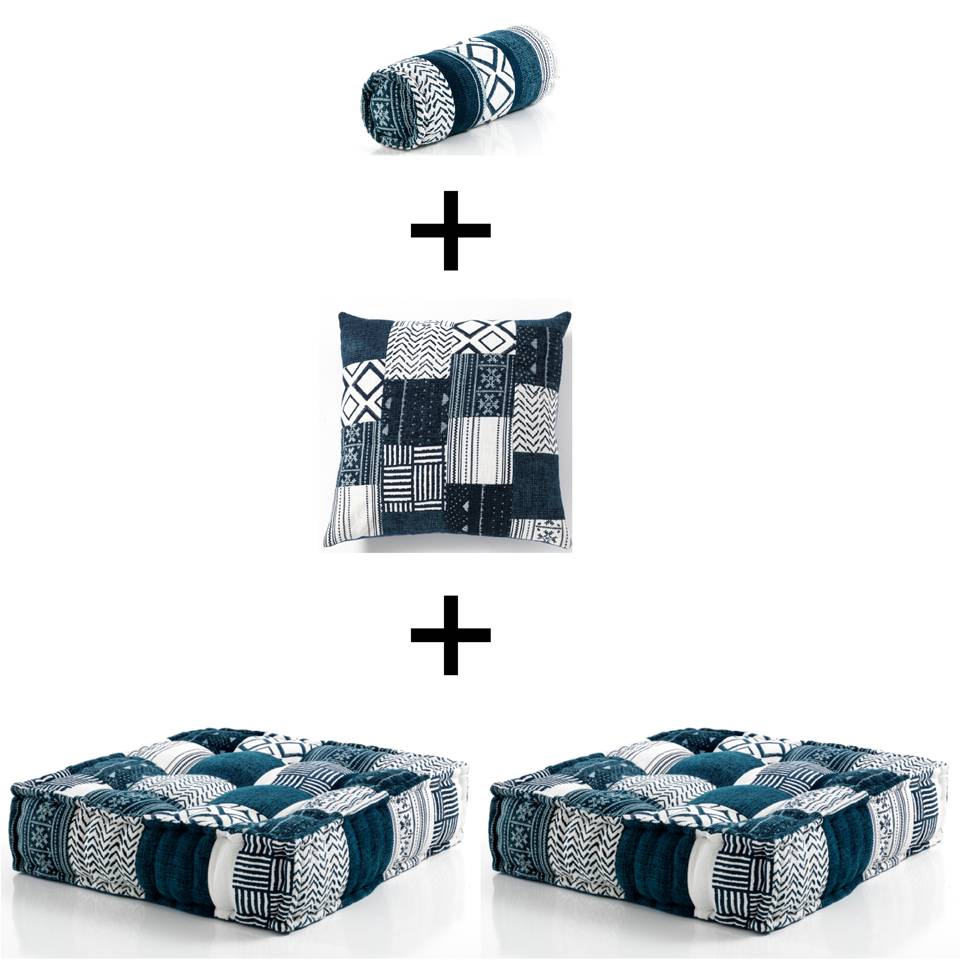 Oresteluchetta Poltrona / chaise longue YANTRA WHITE/BLUE composizione 01 Spedizione Gratuita