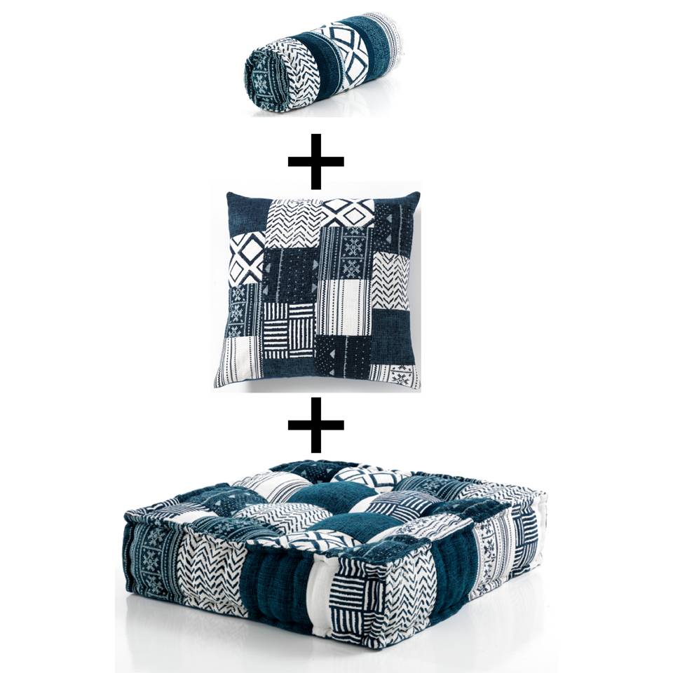 Oresteluchetta Poltrona YANTRA WHITE/BLUE composizione 01 Pezzi Unici