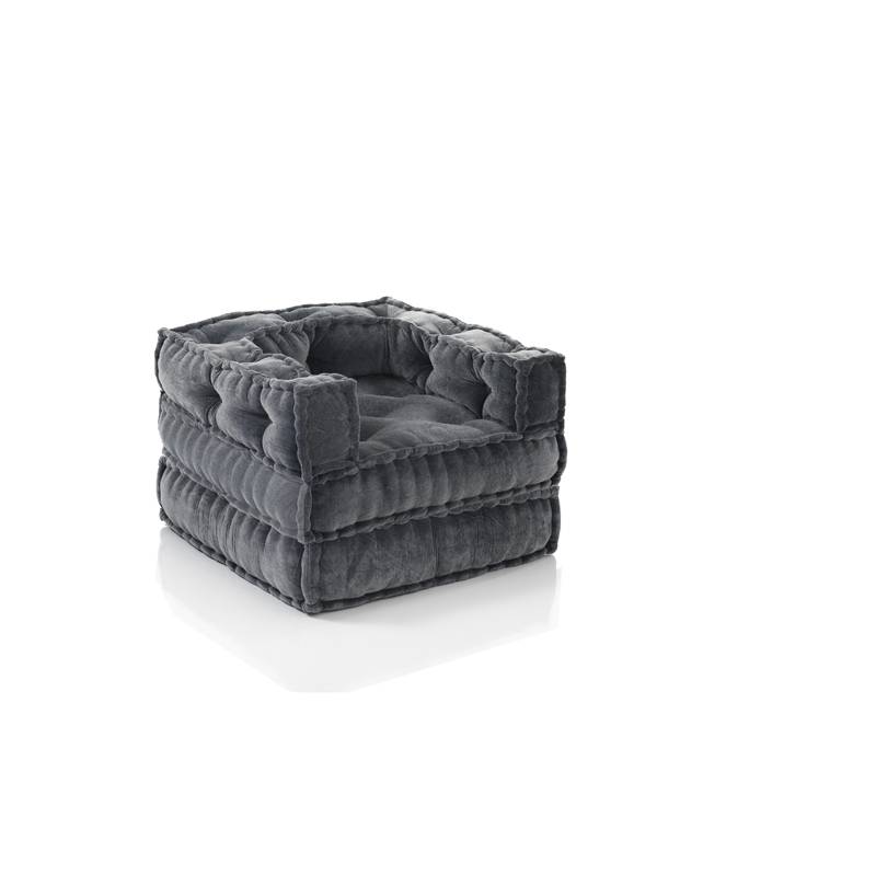 Oresteluchetta Poltrona/Chaise longue VELLUTO YANTRA GREY