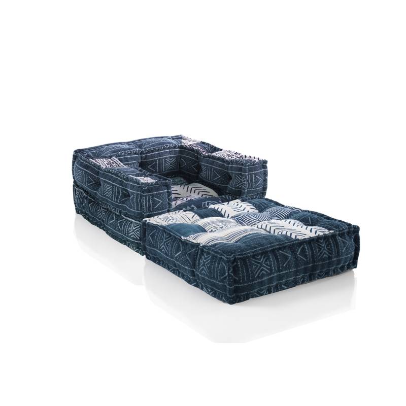 Oresteluchetta Poltrona/Chaise longue YANTRA WHITE/BLUE PATCH Fino Al -60%