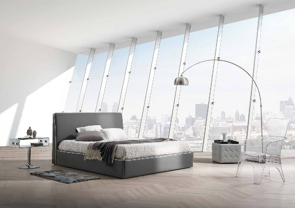 Oresteluchetta pouf poggiapiedi LOWELL GREY In Vendita