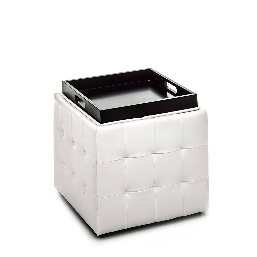 Oresteluchetta pouf poggiapiedi LOWELL WHITE Saldi