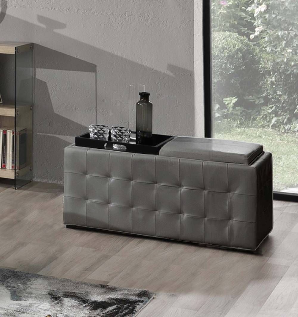 Oresteluchetta doppio pouf poggiapiedi LOWELL GREY Offerte
