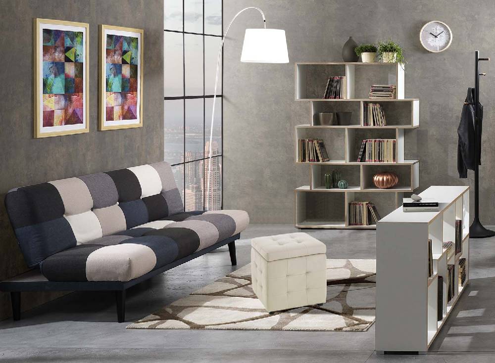 Oresteluchetta Pouf contenitore KILLEEN BEIGE Vendita Calda