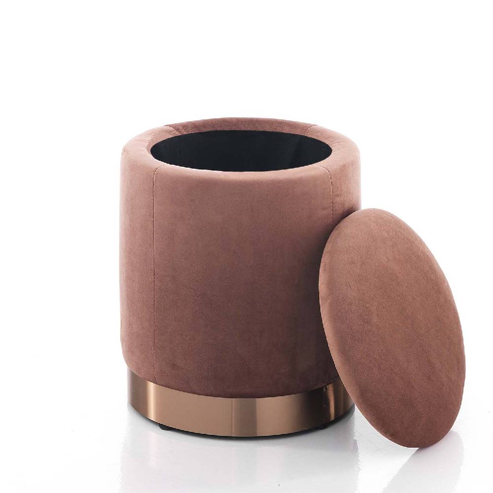 Oresteluchetta Pouf imbottito contenitore OHIO PINK Saldi Di Fabbrica