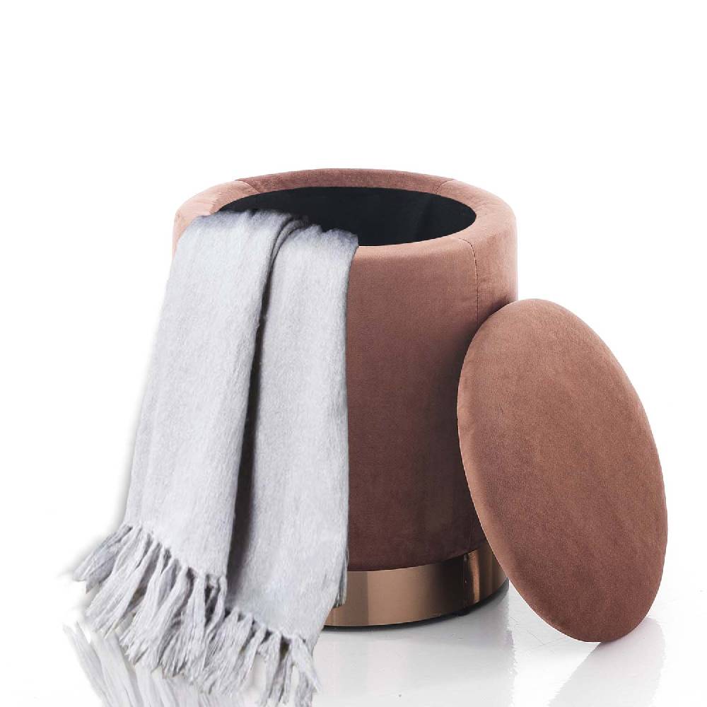 Oresteluchetta Pouf imbottito contenitore OHIO PINK Saldi Di Fabbrica