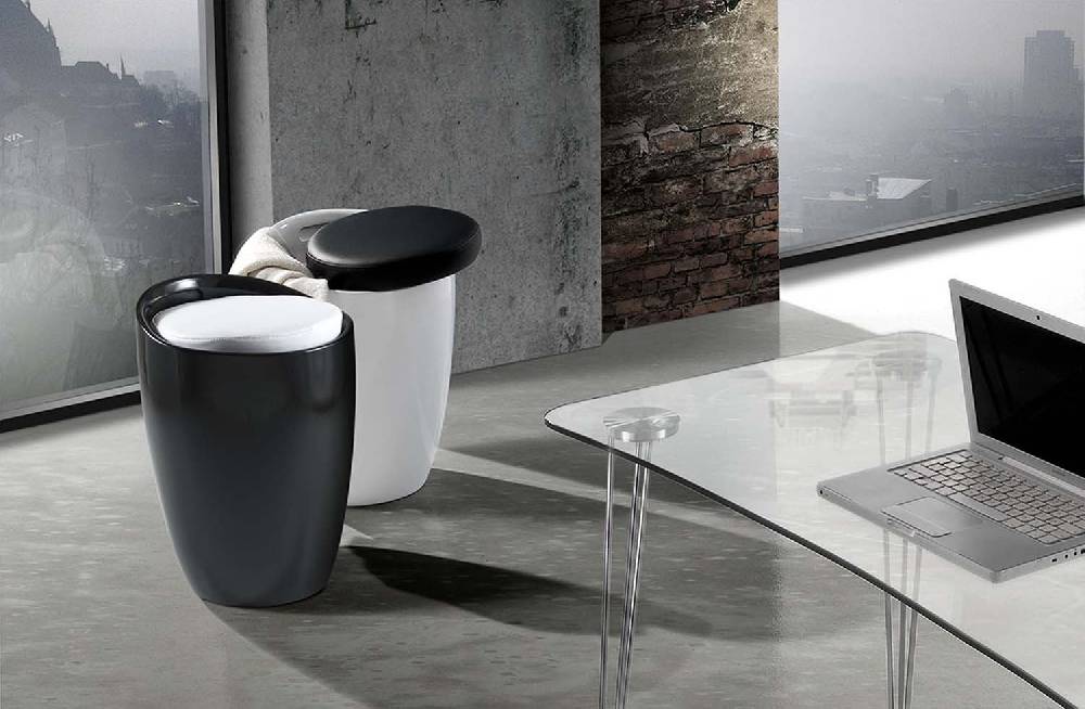 Oresteluchetta pouf/contenitore MONO WHITE Vendite Flash