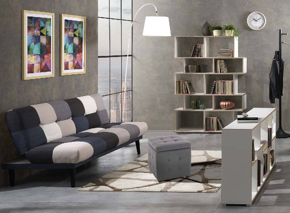 Oresteluchetta Pouf contenitore KILLEEN DARK GREY 2025