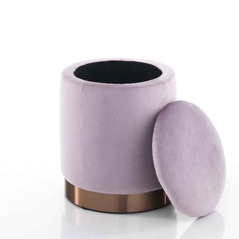 Oresteluchetta Pouf imbottito contenitore OMAHA PINKY Italia